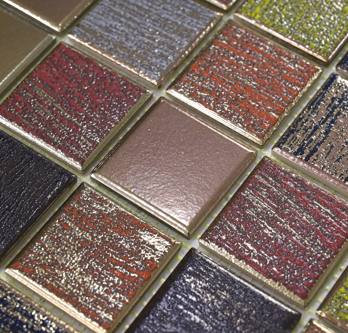 Imported Mosaic Tile 310x310mm, Metallic