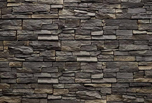 Stone Wall Cladding Application Cloud Black