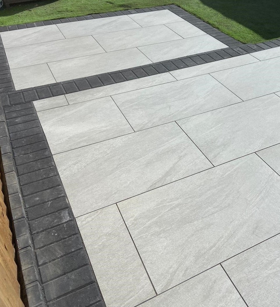 County Light Grey Outdoor Porcelain Paving Tiles - 900x600 - 22sqm - 20mm