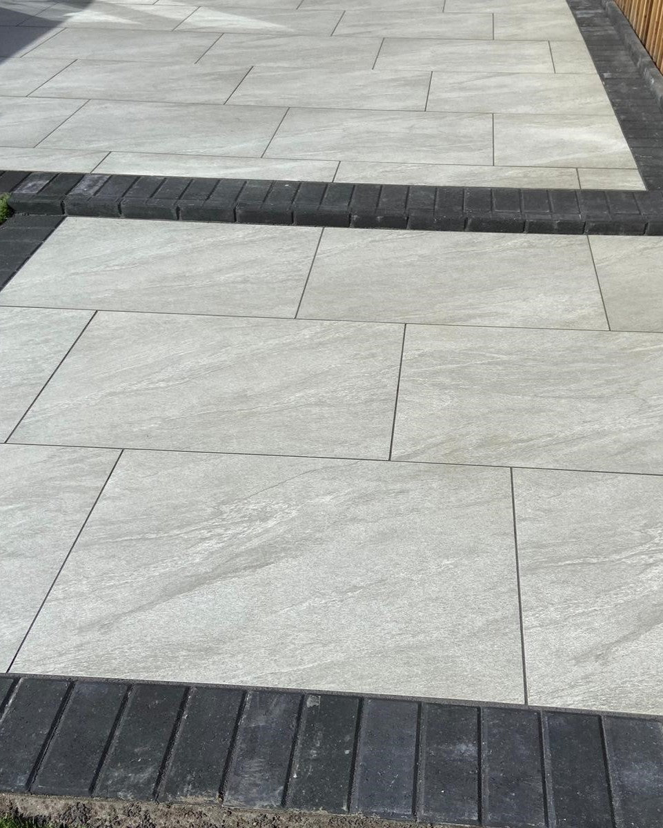 County Light Grey Outdoor Porcelain Paving Tiles - 900x600 - 22sqm - 20mm