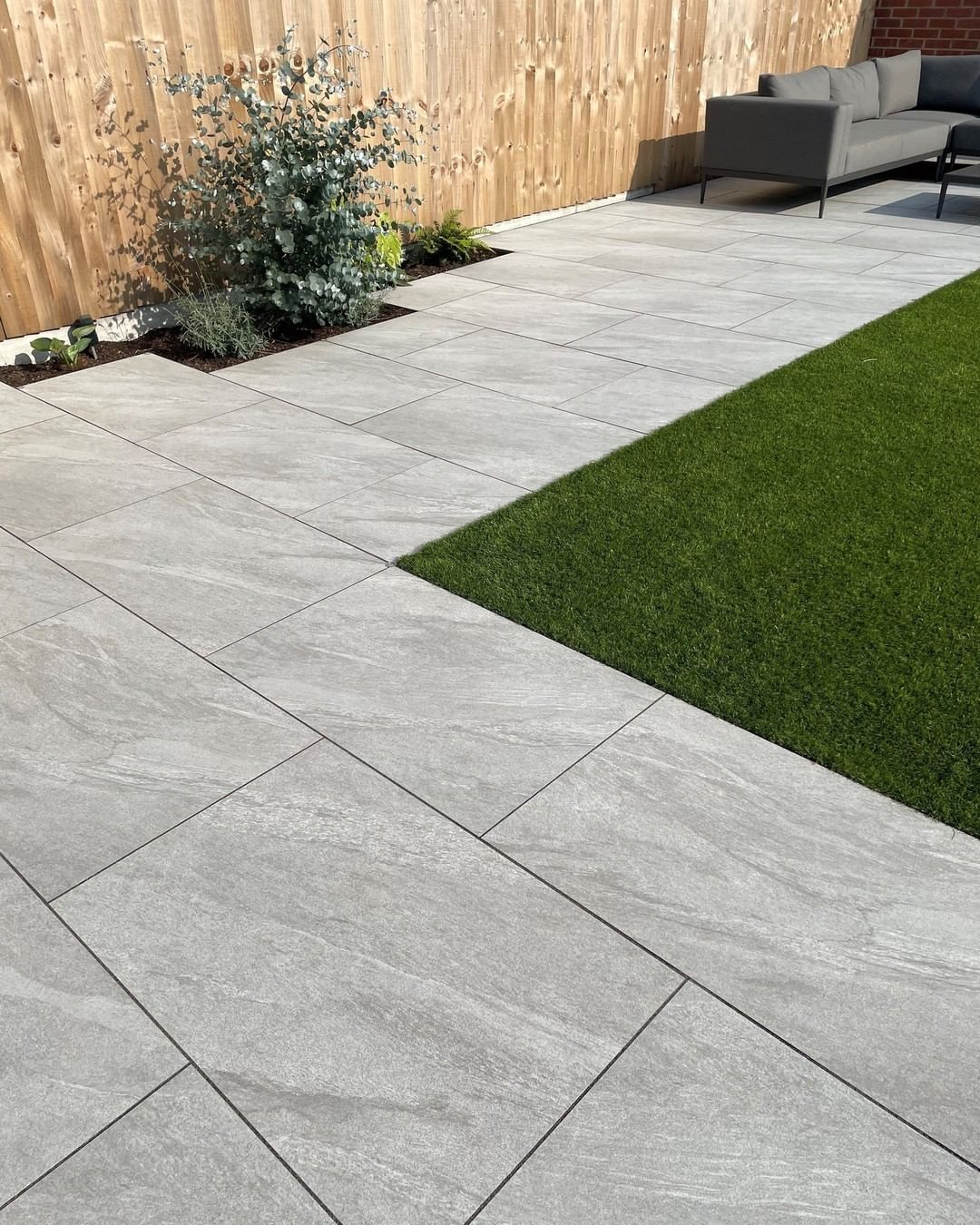 County Light Grey Outdoor Porcelain Paving Tiles - 900x600 - 22sqm - 20mm