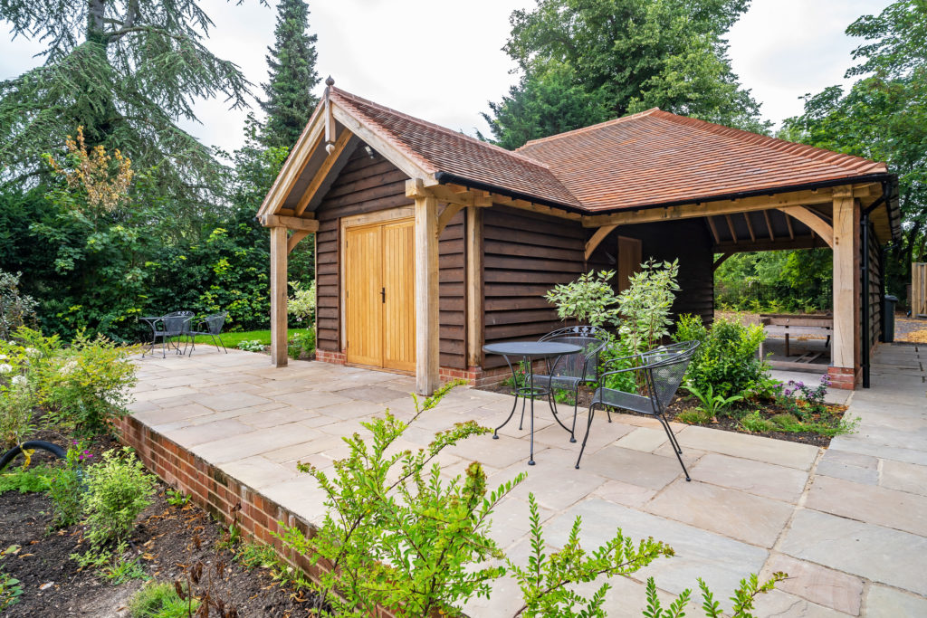 Raj Green Indian Sandstone Paving Slabs - Tumbled - Patio Pack - 22mm - Weathered Paving