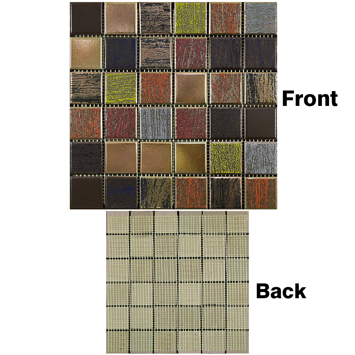 Imported Mosaic Tile 310x310mm, Metallic