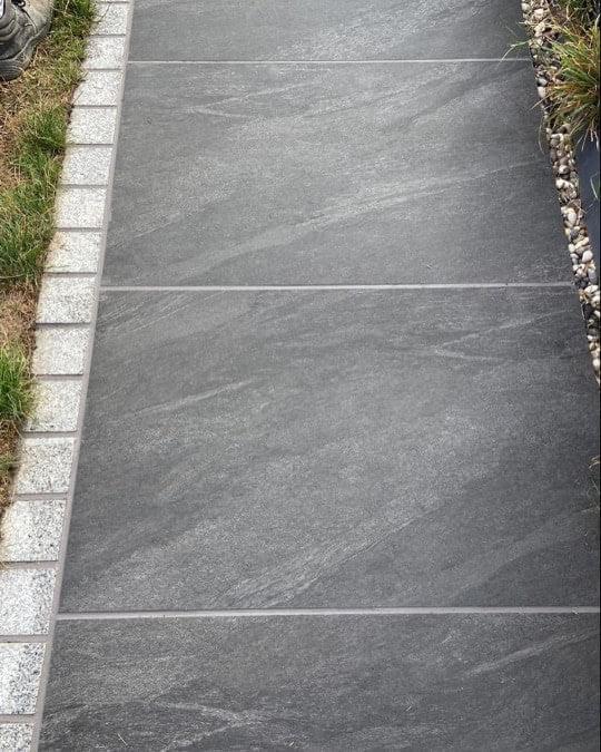 Anthracite Black Outdoor Porcelain Paving Tiles - 900x600 - 20mm